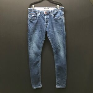 Salsa Original Brand Dark Wash Skinny Jeans Size 8 W32 x L34 Button Fly